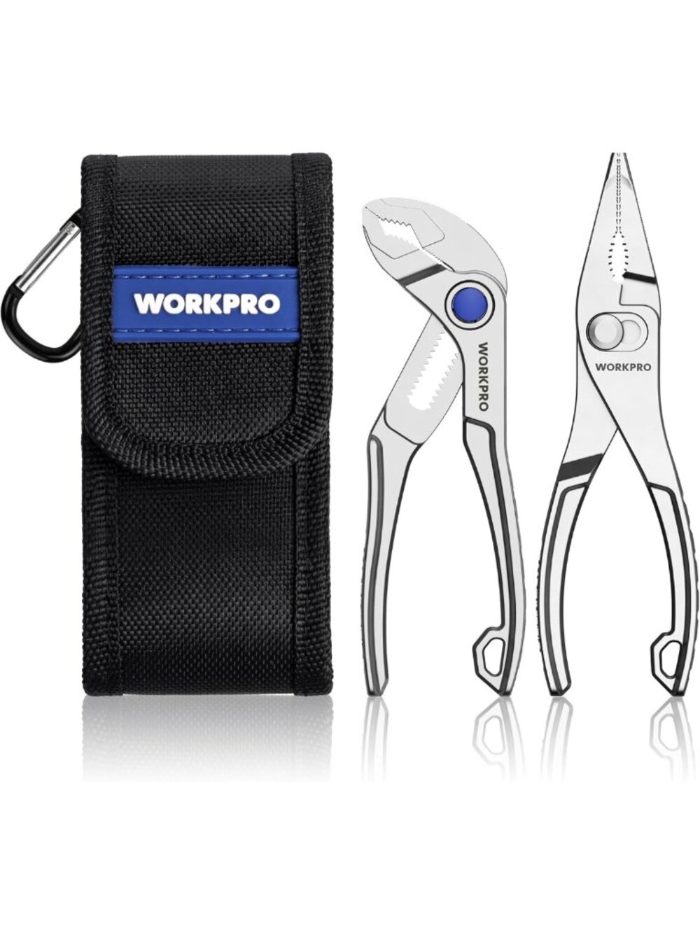 2-Piece Mini Pliers Set with Pouch - Perfect for Tight Spaces & Versatile Tasks